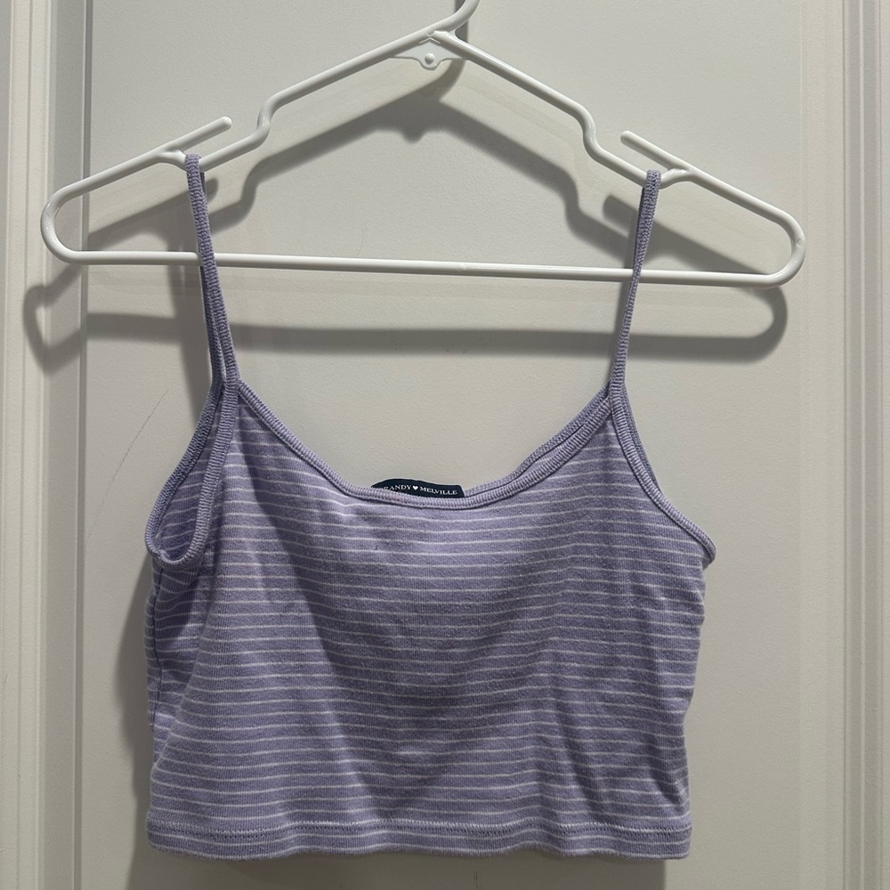 Brandy Melville Purple Sleeveless Fitted Camisole